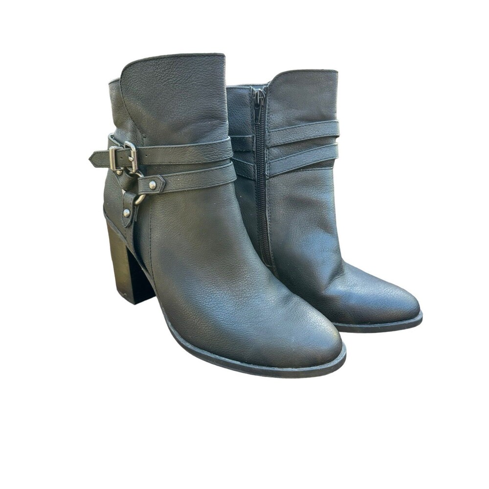 Madden Girl Women's Black Heeled Boots Sz 8M